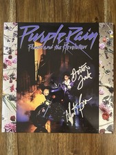 ‘Prince And The Revolution’ Band Dr. Fink & Brown Mark Signed Purple Rain Vinyl