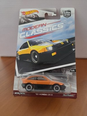 Hot Wheels 2017 Car Culture Modern Classics '85 Honda CR-X Orange Real Riders