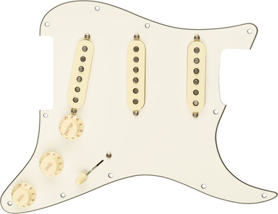 Fender Pre-Wired Strat Pickguard Original '57/'62 SSS Parchment 11 Hole PG 09923