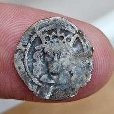 Richard III Hammered Penny. York. T & Upright Key Beside Neck. Boar