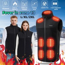 Heated Vest 9 Heating Zones With 10000mAh Battery Pack Electric Heating Vest US