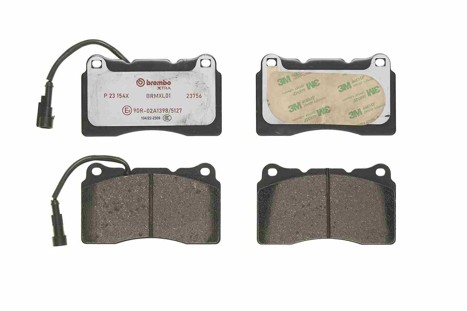 Plaquettes de frein Brembo Xtra P23154X essieu avant plaquette auto sport