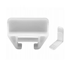 Prime-Line R 7221 White Drawer Track Guide 1-1/8 L x 1.88 H x 2.44 W in. 6 Pack