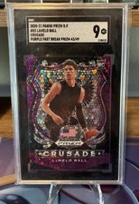2020-21 Prizm Draft Picks - LaMelo Ball #83 - Crusade Purple Disco RC /49 SGC 9