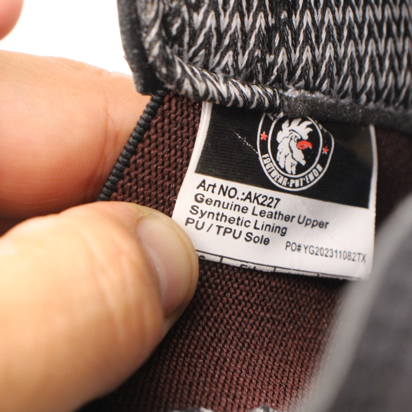 NWD RockRooster 6" Men's 12 Wide Comfort Composite Toe Slip on Work Black Boots