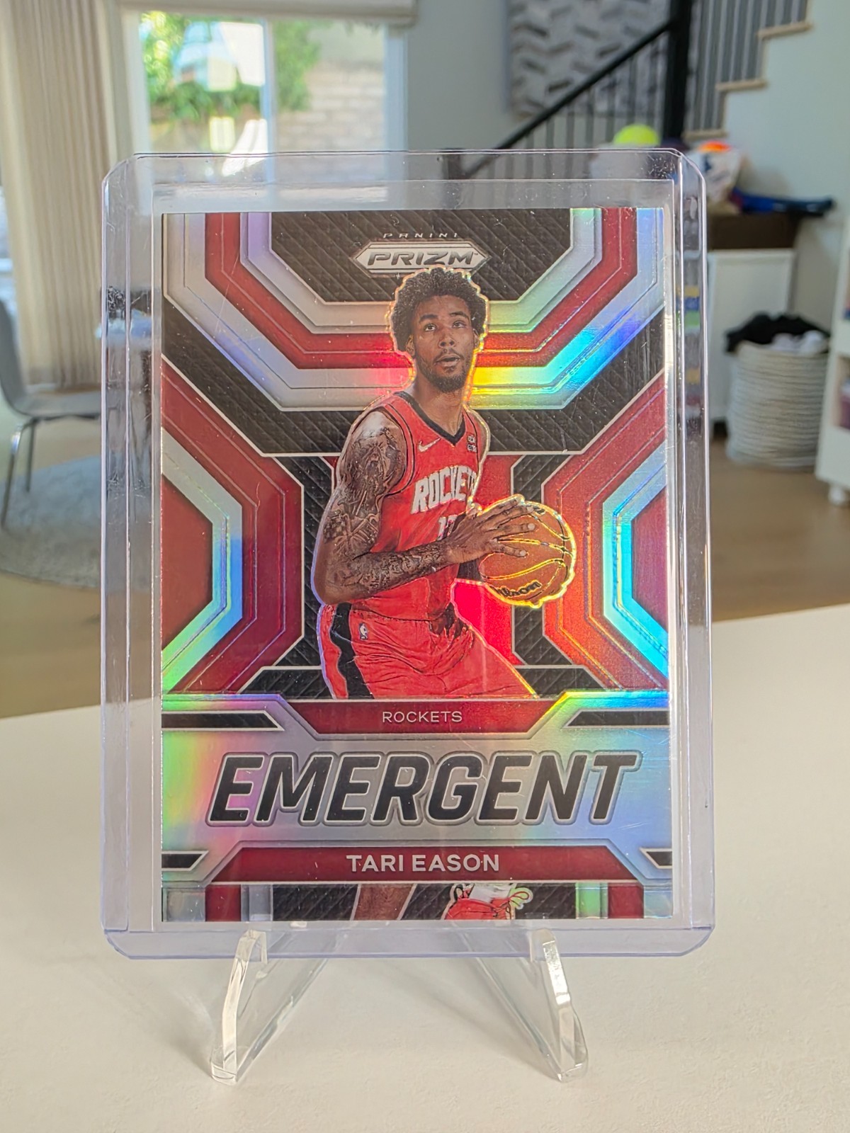 2022-23 Panini Prizm - Emergent Tari Eason #5 - Silver Prizm (RC)
