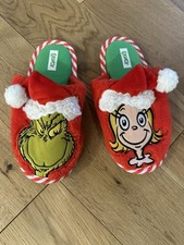 Grinch Slippers Little Girl Size 13-1