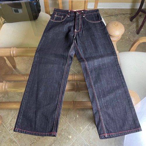Evolution in Design Jeans Wide Leg Embroidered Pockets Denim Pants Size 10