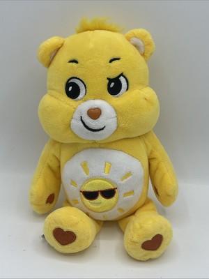 Seltener gelber Funshine Bär 2020 Plüsch 10 Zoll Care Bears Unlock the Magic Basic Fun
