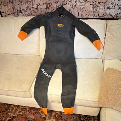 blueseventy Sprint Men's Sprint Fullsuit Wetsuit Black/Orange Size Large