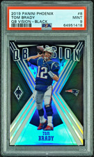 2019 PANINI PHOENIX QB VISION BLACK REFRACTOR #8 TOM BRADY 1ST #1/10 PSA 9 MINT