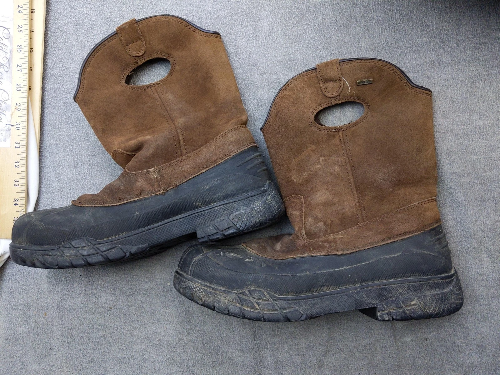 Herman Survivors Boots Mens 12 45.5 Brown Black Thinsulate Safety Toe Work Boots