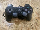 Sony PS2 BLACK Wired Controller OEM DualShock PlayStation 2 AUTHENTIC Read