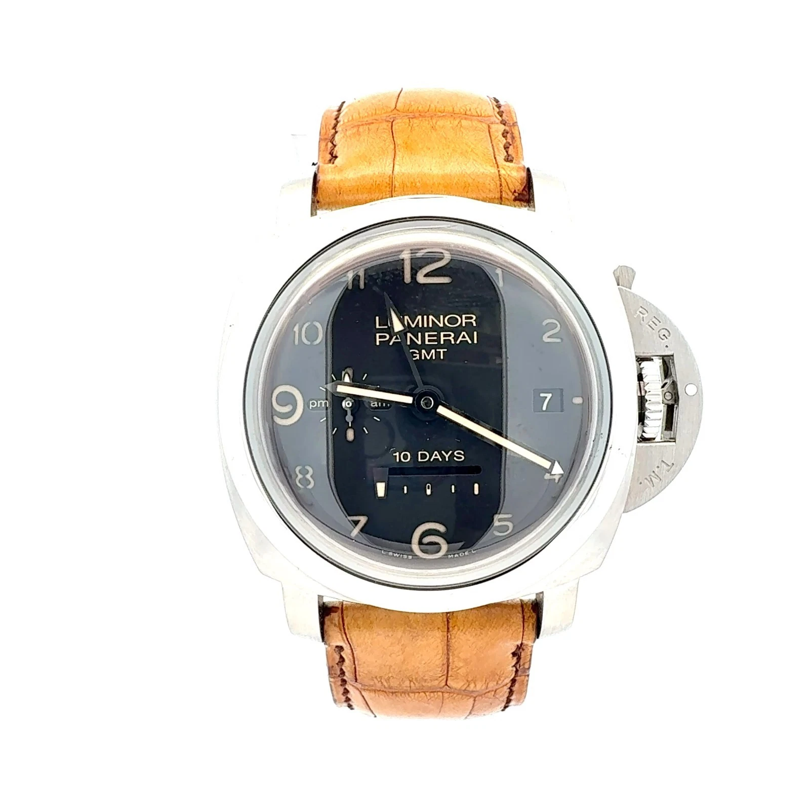 Panerai — Panerai PAM00406 Beverly Hills 10 Days GMT #15/20 Full Set Box Papers 44mm SS