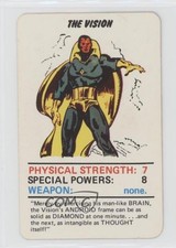 1977 Marvel Super Heroes Card Game The Vision 0df7