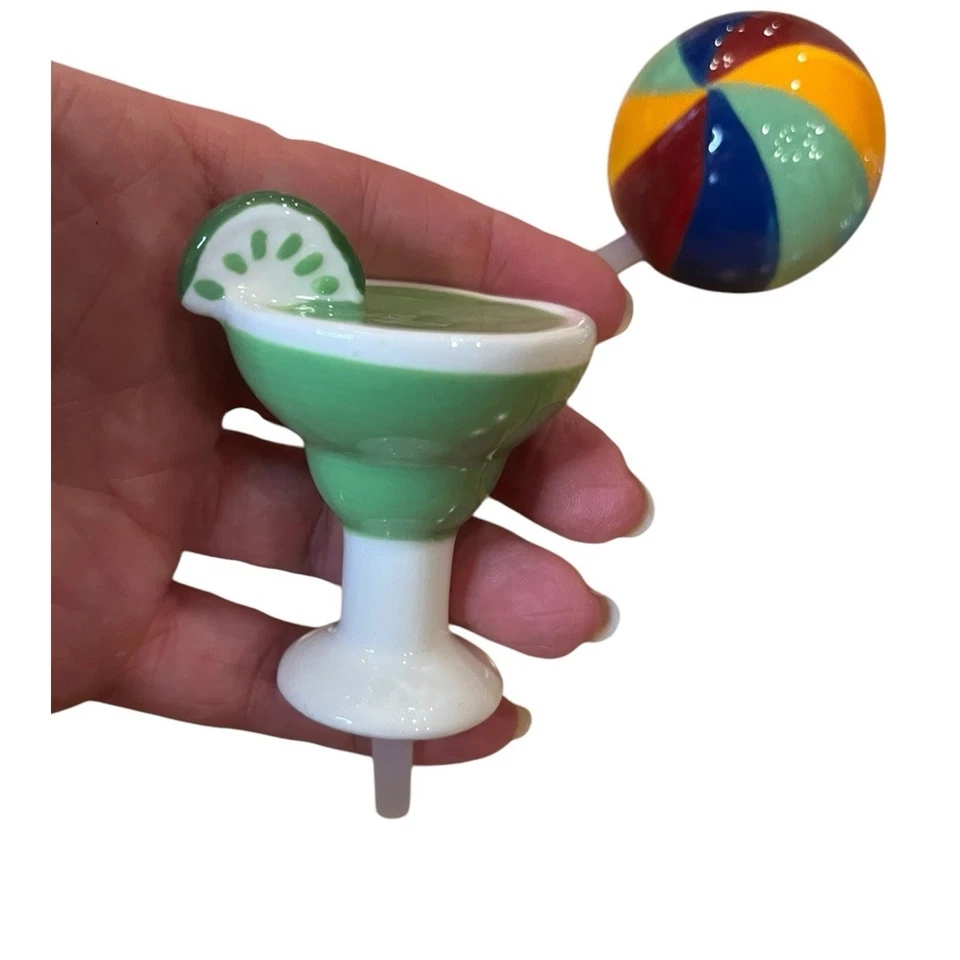 3 chanclas Nora Fleming Minis lima y sal por favor Margarita A130 Beachball A14 Foto 2 de 4