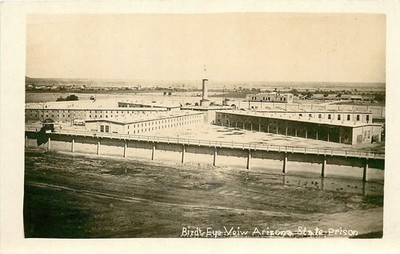 1920s Florence Arizona Birdseye View State prison RPPC Postcard 25-8388