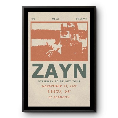 Zayn Malik O2 Academy In Leeds UK November 23 2024 Event Poster
