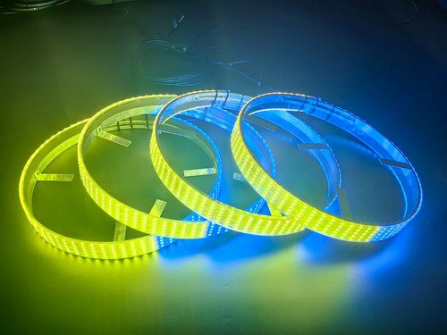 15.5" Car Truck LED Wheel Lights 5-Row Multi-ColorChasing Underglow Light Kits - Picture 7 of 17