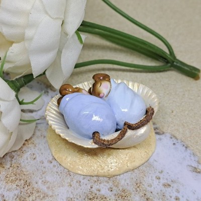 Wee Forest Folk M-289b Wee Sea Twins (Blue, Blue)