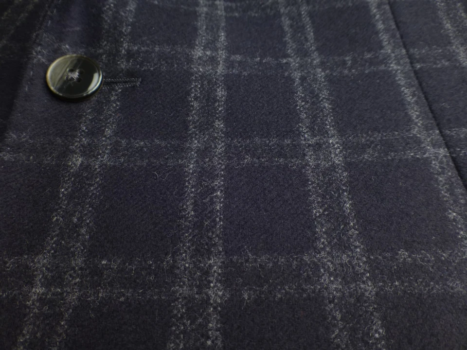 L.B.M. Jaqueta 1911 Blazer 50R/40R Xadrez Excelente Estado Casaco Esportivo Cinza Preto - Imagem 4 de 4