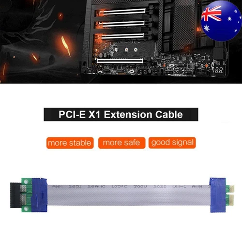 Flexible PCI Express Riser Card Extender Extension Cable PCIe 1X to 1X Converter
