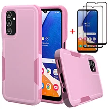 For Samsung Galaxy A15 A14 A25 5G Case Hybrid Impact Cover+Full Screen Protector