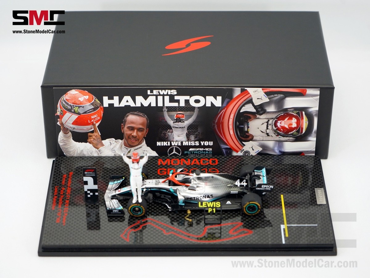 Mercedes AMG F1 W10 #44 Lewis Hamilton Monaco GP 2019 6x WDC 1:43