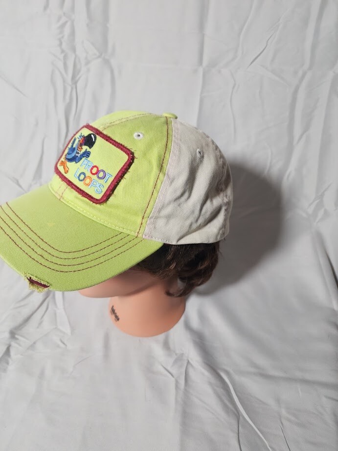 Vintage Kellogg’s Cereal Hat Froot Loops Rare Snapbac… Gem