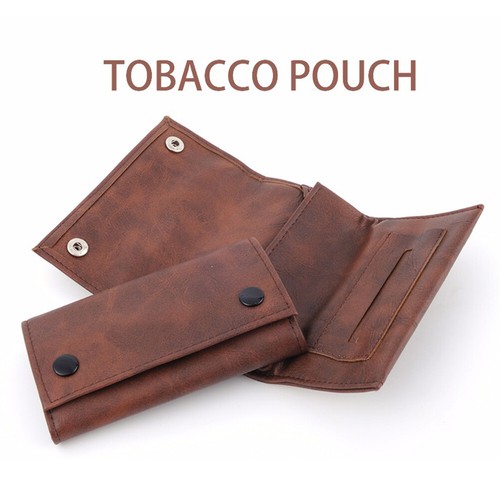 2025 Men's Trendy Synthetic Leather Tobacco Bag Portable Storage Pouch Cases - Picture 2 of 8