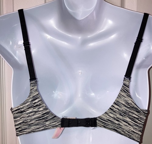 Victoria's Secret Bra Heather Black 32D Push Up Padded Convertible Straps Black - Imagen 4 de 7