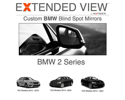 Extended View  BMW 2 Series Blind Spot Mirrors | F22 F23 Blind Spot Mirrors