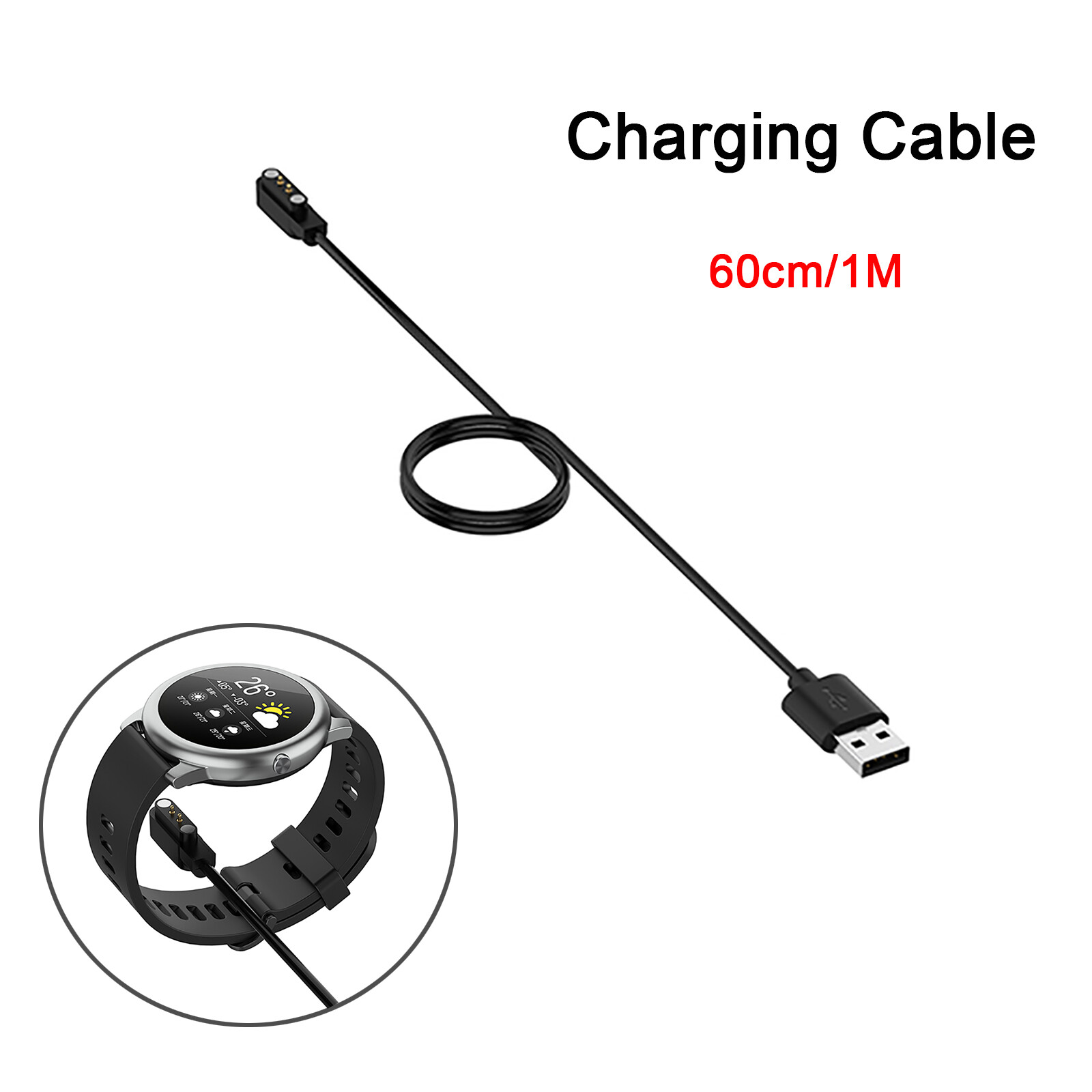 USB Data Cable Charging Charger Dock Cradle For Keep B3 Smart Watch Accessories