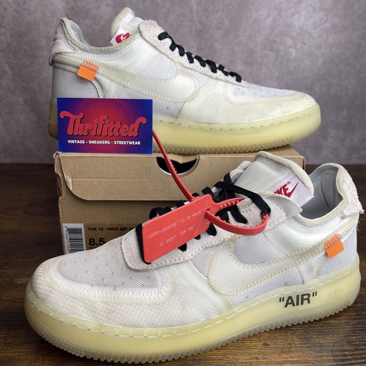 Nike Air Force 1 Low x Off-White The Ten White Size 8.5 Nike Air Force 1 Low x Off-White The Ten White Size 8.5