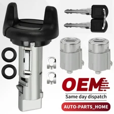 Ignition Switch Door Lock Cylinder with 2 Keys Kit for Chevry 702671 702674