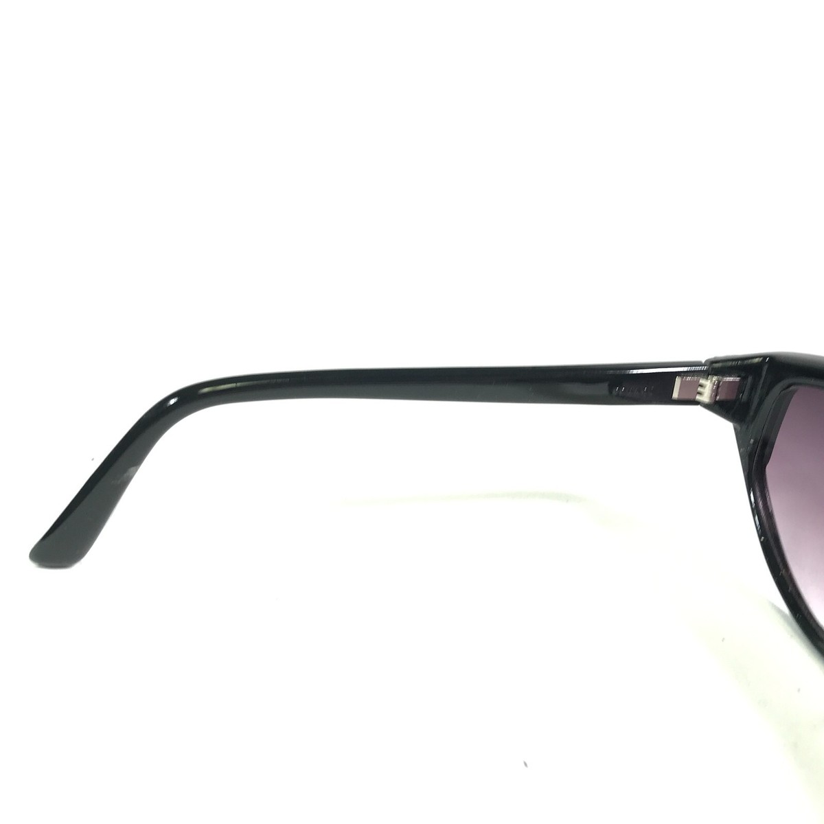 Vintage Cebe Sunglasses Black Geometric Frames with Purple Gradient Lenses Vintage Cebe Sunglasses Black Gold Geometric Frames with  main image 2