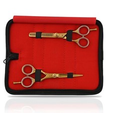 2 Pcs Professional Scissors Salon Hair Cutting Thinning Barber Shears BTS-763