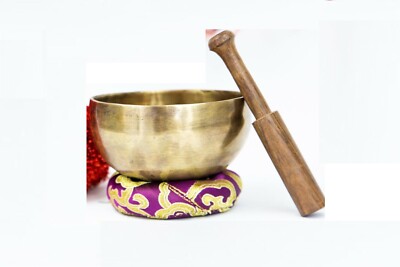 Tibetan 4'' Sun Power Handmade Singing bowl for all chakra. meditation