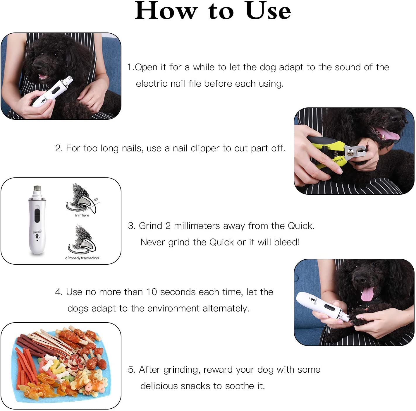 pecute pet nail grinder