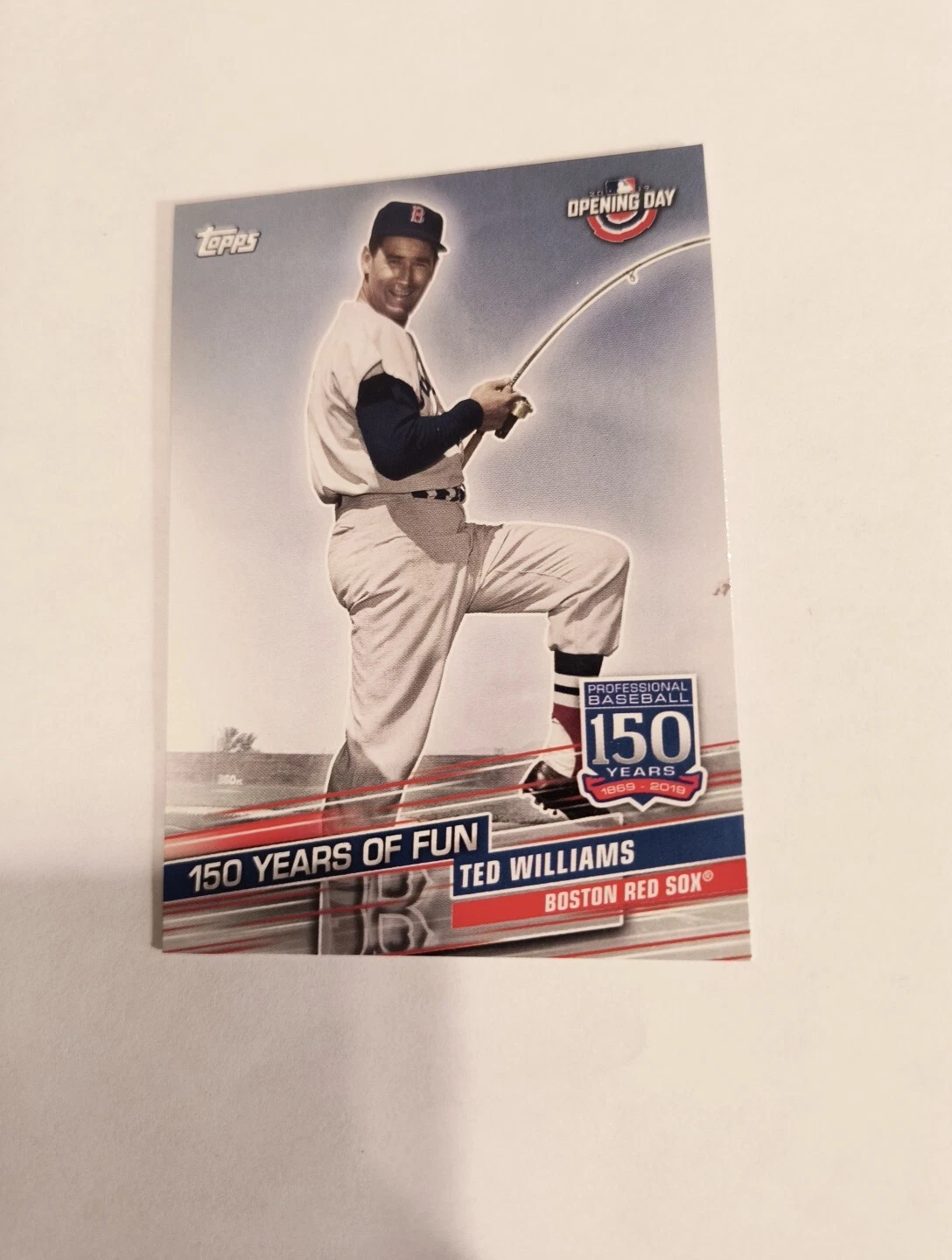 TED WILLIAMS 2019 TOPPS OPENING DAY 150 YEARS OF FUN #YDF-4 FREE SHIPPING