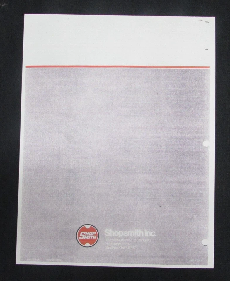 SHOPSMITH 6" BELT SANDER SET UP INSTRUCTION MANUAL, 505642 - Image 3 of 3