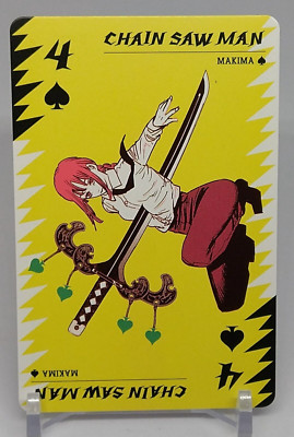 Makima Chainsaw Man Playing Cards Spade 4 Jump Shop Jump Festa