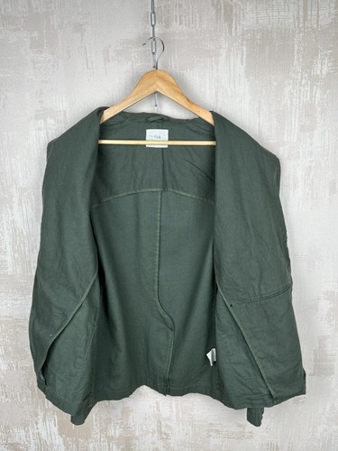 Folk Linen Cotton Blazer Jacket Men's Size 3 (M) Green - Picture 12 of 19