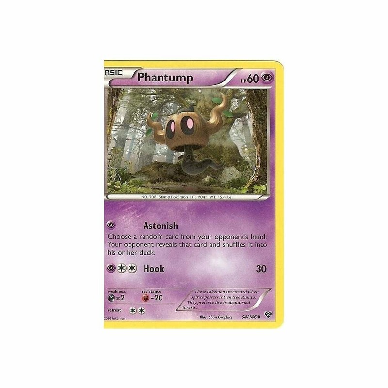 54/146 Phantump Common Card: Pokemon Trading Card Game XY-01 Base Set