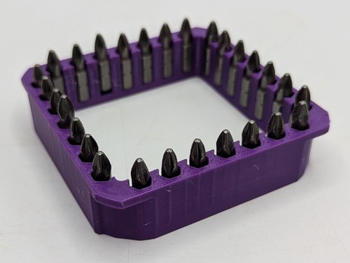 28 Hex Bit Holder Space Saving for Milwaukee Packout Organiser Case Containers - Picture 13 of 31