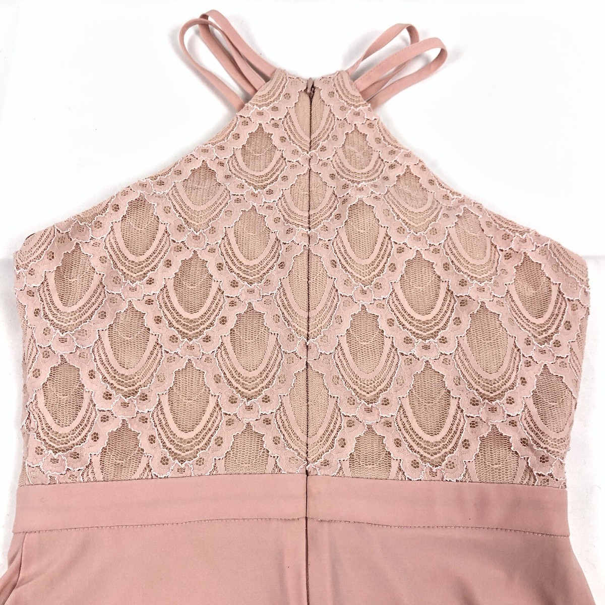 Morgan & Co Evening Gown Womens Size 5/6 Pink Rose Gold Wedding Formal Dress  | eBay