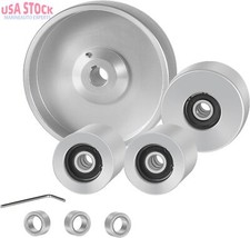 Complete 2"x72"Belt Grinder Wheel Set for Knife Grinder, 5" Drive&2" Idler Wheel