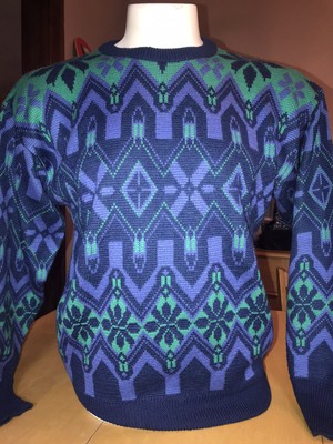 VINTAGE MEISTER WOOL SKIING SKI SWEATER Large | eBay