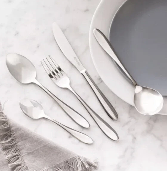 Viners Tabac Stainless Steel Mirror Polished Teaspoon X2 - Image 3 of 3