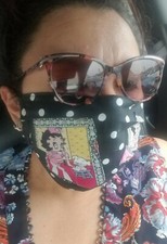 BETTY BOOP FACE MASK PATCHWORK reusable washable material. MADE IN USA